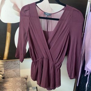 Babaton silk dress top